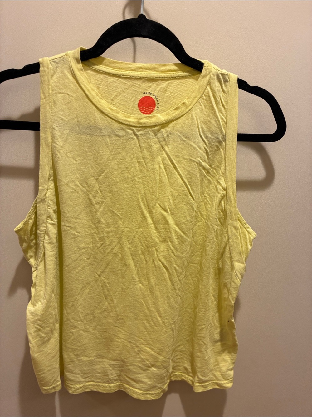 Daily Ritual Lightweight Yellow Tank Top